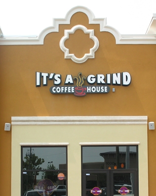 Exterior of It's a Grind Coffee House