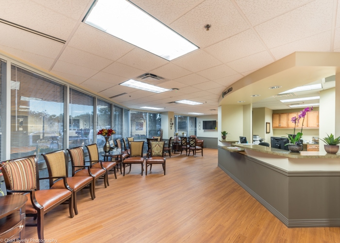 View of Waiting Room and Reception Desk WellMed Longwood