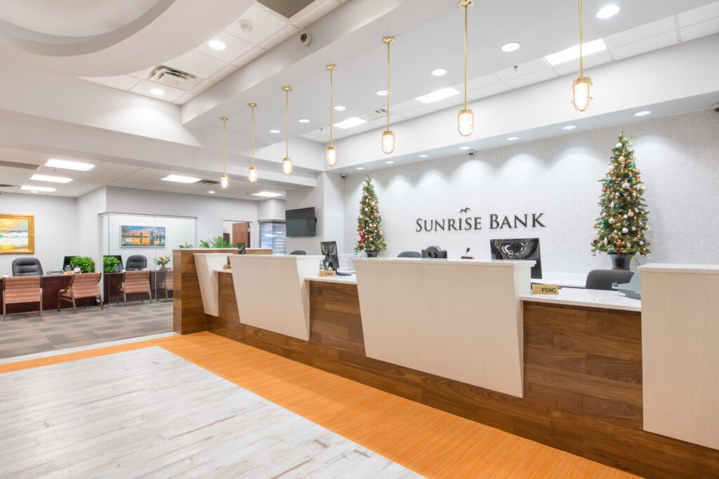 Sunrise Bank Lobby